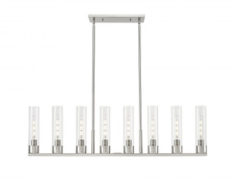Boreas - 8 Light - 48 inch - Satin Nickel - Linear Pendant (3442|617-8I-SN-G617-11CL)