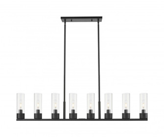 Boreas - 8 Light - 48 inch - Matte Black - Linear Pendant (3442|617-8I-BK-G617-8CL)