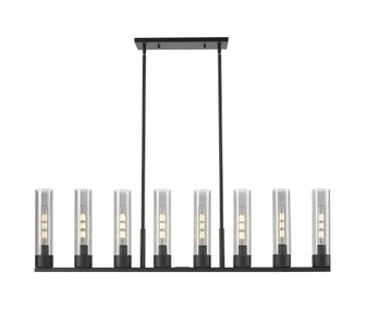 Boreas - 8 Light - 48 inch - Matte Black - Linear Pendant (3442|617-8I-BK-G617-11SM)