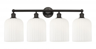 Bridal Veil - 4 Light - 32 inch - Oil Rubbed Bronze - Bath Vanity Light (3442|616-4W-OB-G559-8GWH)
