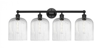Bridal Veil - 4 Light - 32 inch - Matte Black - Bath Vanity Light (3442|616-4W-BK-G559-8SDY)