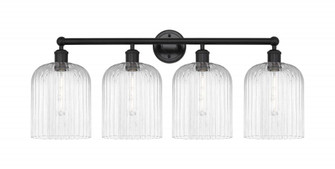 Bridal Veil - 4 Light - 32 inch - Matte Black - Bath Vanity Light (3442|616-4W-BK-G559-8CL)