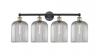 Bridal Veil - 4 Light - 32 inch - Black Antique Brass - Bath Vanity Light (3442|616-4W-BAB-G559-8SM)