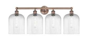 Bridal Veil - 4 Light - 32 inch - Antique Copper - Bath Vanity Light (3442|616-4W-AC-G559-8CL)