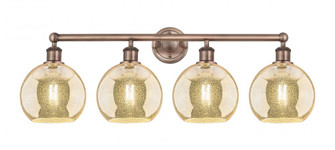 Athens - 4 Light - 35 inch - Antique Copper - Bath Vanity Light (3442|616-4W-AC-G128-8)