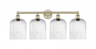 Bridal Veil - 4 Light - 32 inch - Antique Brass - Bath Vanity Light (3442|616-4W-AB-G559-8SDY)