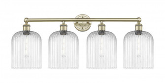 Bridal Veil - 4 Light - 32 inch - Antique Brass - Bath Vanity Light (3442|616-4W-AB-G559-8CL)