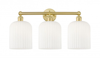 Bridal Veil - 3 Light - 23 inch - Satin Gold - Bath Vanity Light (3442|616-3W-SG-G559-8GWH)