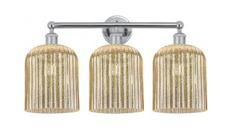 Bridal Veil - 3 Light - 23 inch - Polished Chrome - Bath Vanity Light (3442|616-3W-PC-G559-8ME)