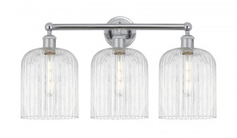 Bridal Veil - 3 Light - 23 inch - Polished Chrome - Bath Vanity Light (3442|616-3W-PC-G559-8CL)