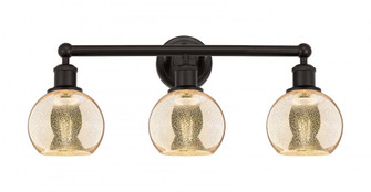 Athens - 3 Light - 24 inch - Oil Rubbed Bronze - Bath Vanity Light (3442|616-3W-OB-G128-6)