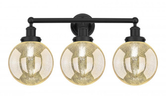 Beacon - 3 Light - 26 inch - Matte Black - Bath Vanity Light (3442|616-3W-BK-G208-8)