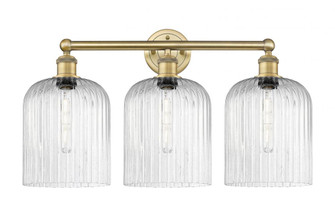 Bridal Veil - 3 Light - 23 inch - Brushed Brass - Bath Vanity Light (3442|616-3W-BB-G559-8SDY)