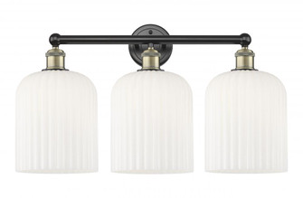Bridal Veil - 3 Light - 23 inch - Black Antique Brass - Bath Vanity Light (3442|616-3W-BAB-G559-8GWH)