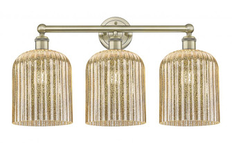Bridal Veil - 3 Light - 23 inch - Antique Brass - Bath Vanity Light (3442|616-3W-AB-G559-8ME)