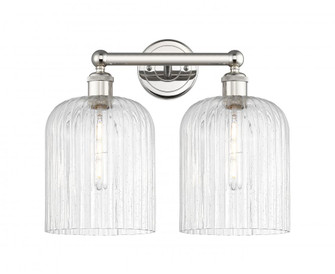 Bridal Veil - 2 Light - 14 inch - Polished Nickel - Bath Vanity Light (3442|616-2W-PN-G559-8SDY)