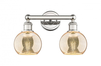Athens - 2 Light - 15 inch - Polished Nickel - Bath Vanity Light (3442|616-2W-PN-G128-6)
