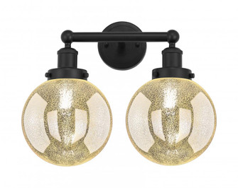Beacon - 2 Light - 17 inch - Matte Black - Bath Vanity Light (3442|616-2W-BK-G208-8)