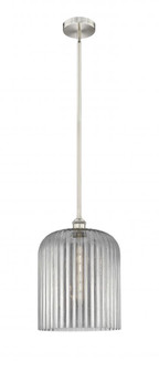 Bridal Veil - 1 Light - 5 inch - Brushed Satin Nickel - Stem hung - Mini Pendant (3442|616-1S-SN-G559-12SM)