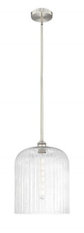 Bridal Veil - 1 Light - 5 inch - Brushed Satin Nickel - Stem hung - Mini Pendant (3442|616-1S-SN-G559-12CL)