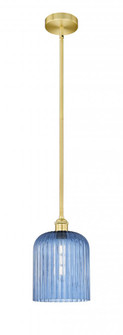 Bridal Veil - 1 Light - 5 inch - Satin Gold - Stem hung - Mini Pendant (3442|616-1S-SG-G559-8BL)
