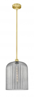 Bridal Veil - 1 Light - 5 inch - Satin Gold - Stem hung - Mini Pendant (3442|616-1S-SG-G559-12SM)