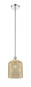 Bridal Veil - 1 Light - 5 inch - Polished Nickel - Stem hung - Mini Pendant (3442|616-1S-PN-G559-8ME)