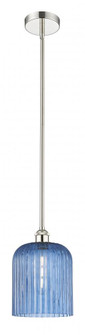Bridal Veil - 1 Light - 5 inch - Polished Nickel - Stem hung - Mini Pendant (3442|616-1S-PN-G559-8BL)
