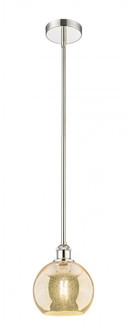 Athens - 1 Light - 8 inch - Polished Nickel - Stem hung - Mini Pendant (3442|616-1S-PN-G128-8)