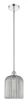 Bridal Veil - 1 Light - 5 inch - Polished Chrome - Stem hung - Mini Pendant (3442|616-1S-PC-G559-8SM)