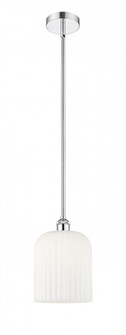 Bridal Veil - 1 Light - 5 inch - Polished Chrome - Stem hung - Mini Pendant (3442|616-1S-PC-G559-8GWH)