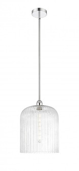 Bridal Veil - 1 Light - 5 inch - Polished Chrome - Stem hung - Mini Pendant (3442|616-1S-PC-G559-12CL)