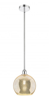 Athens - 1 Light - 10 inch - Polished Chrome - Stem hung - Mini Pendant (3442|616-1S-PC-G128-10)