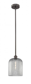 Bridal Veil - 1 Light - 5 inch - Oil Rubbed Bronze - Stem hung - Mini Pendant (3442|616-1S-OB-G559-8SM)
