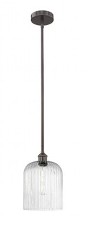Bridal Veil - 1 Light - 5 inch - Oil Rubbed Bronze - Stem hung - Mini Pendant (3442|616-1S-OB-G559-8SDY)