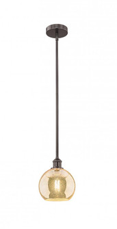 Athens - 1 Light - 8 inch - Oil Rubbed Bronze - Stem hung - Mini Pendant (3442|616-1S-OB-G128-8)
