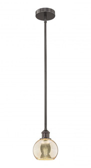Athens - 1 Light - 6 inch - Oil Rubbed Bronze - Stem hung - Mini Pendant (3442|616-1S-OB-G128-6)