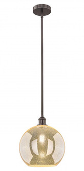Athens - 1 Light - 12 inch - Oil Rubbed Bronze - Stem hung - Mini Pendant (3442|616-1S-OB-G128-12)