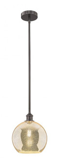 Athens - 1 Light - 10 inch - Oil Rubbed Bronze - Stem hung - Mini Pendant (3442|616-1S-OB-G128-10)