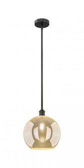 Athens - 1 Light - 12 inch - Matte Black - Stem hung - Mini Pendant (3442|616-1S-BK-G128-12)