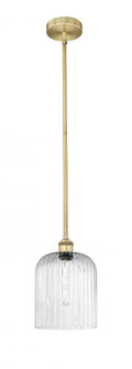 Bridal Veil - 1 Light - 5 inch - Brushed Brass - Stem hung - Mini Pendant (3442|616-1S-BB-G559-8SDY)