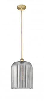 Bridal Veil - 1 Light - 5 inch - Brushed Brass - Stem hung - Mini Pendant (3442|616-1S-BB-G559-12SM)