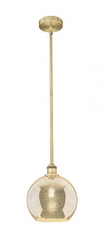 Athens - 1 Light - 10 inch - Brushed Brass - Stem hung - Mini Pendant (3442|616-1S-BB-G128-10)