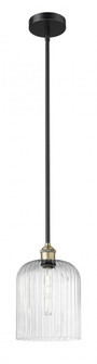 Bridal Veil - 1 Light - 5 inch - Black Antique Brass - Stem hung - Mini Pendant (3442|616-1S-BAB-G559-8SDY)