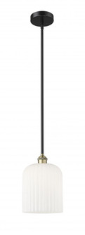 Bridal Veil - 1 Light - 5 inch - Black Antique Brass - Stem hung - Mini Pendant (3442|616-1S-BAB-G559-8GWH)
