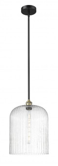 Bridal Veil - 1 Light - 5 inch - Black Antique Brass - Stem hung - Mini Pendant (3442|616-1S-BAB-G559-12SDY)