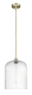 Bridal Veil - 1 Light - 5 inch - Antique Brass - Stem hung - Mini Pendant (3442|616-1S-AB-G559-12SDY)