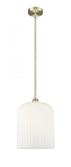 Bridal Veil - 1 Light - 5 inch - Antique Brass - Stem hung - Mini Pendant (3442|616-1S-AB-G559-12GWH)
