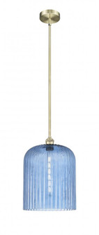 Bridal Veil - 1 Light - 5 inch - Antique Brass - Stem hung - Mini Pendant (3442|616-1S-AB-G559-12BL)