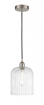 Bridal Veil - 1 Light - 5 inch - Brushed Satin Nickel - Cord hung - Mini Pendant (3442|616-1P-SN-G559-8SDY)